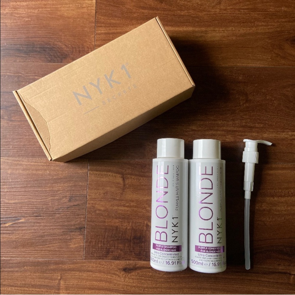 NEW NYK1 Purple Shampoo & Conditioner For Blonde Hair Sulphate Free